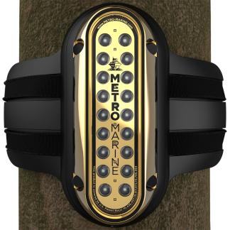 Metro Marine High-Output Vertical Piling Mount Light w/Intelligent Monochromatic LED's - Green, 45° Beam