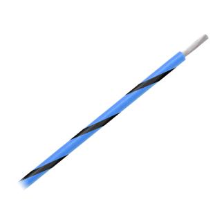Pacer 14 AWG Gauge Striped Marine Wire 500' Spool - Blue w/Black Stripe