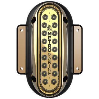 Metro Marine High-Output Vertical Surface Mount Light w/Intelligent Monochromatic LED's - White, 90° Beam