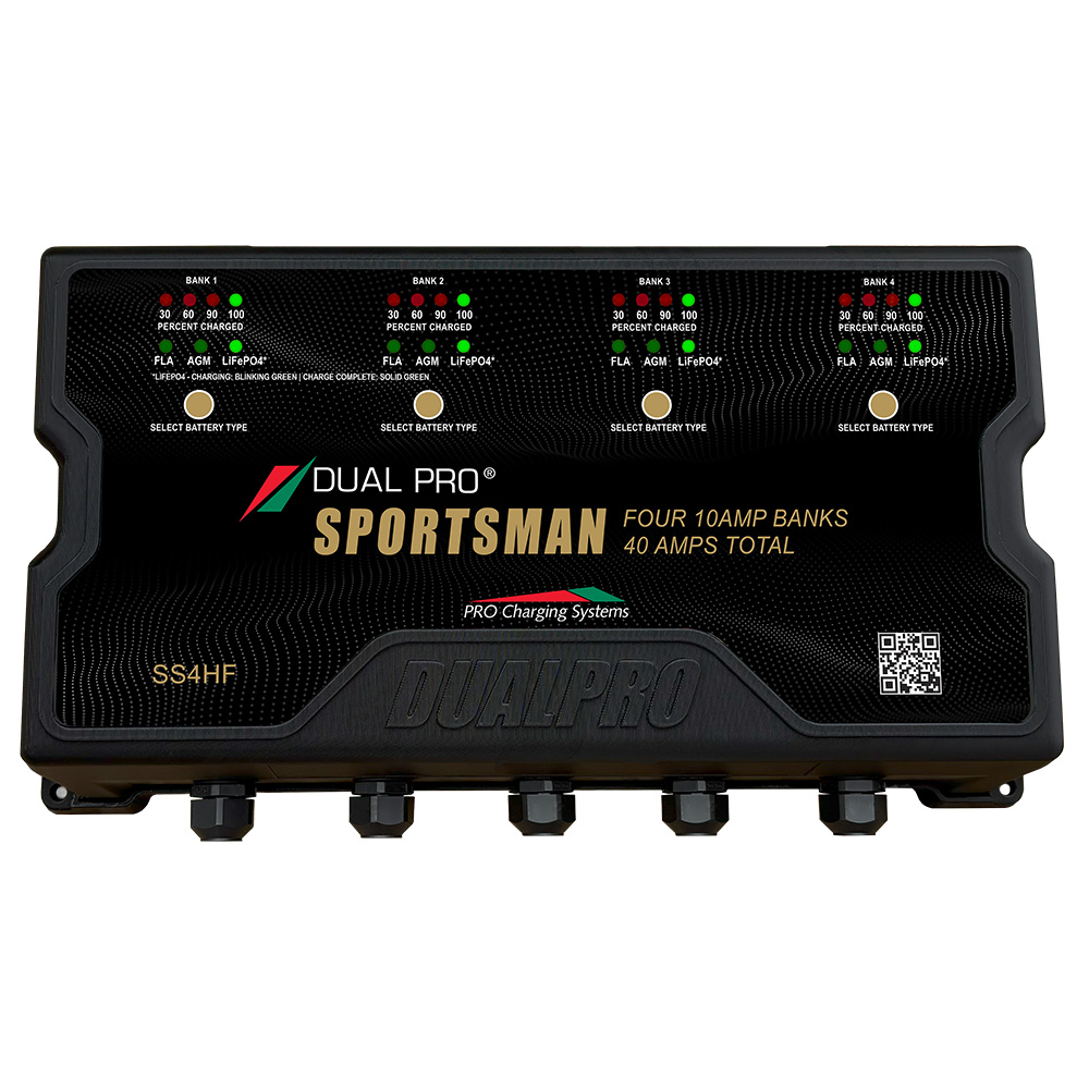Dual Pro Sportsman HF (High Frequency) Battery Charger 40A - 4 Bank Dual Pro Sportsman HF (High Frequency) Battery Charger 40A - 4 Bank