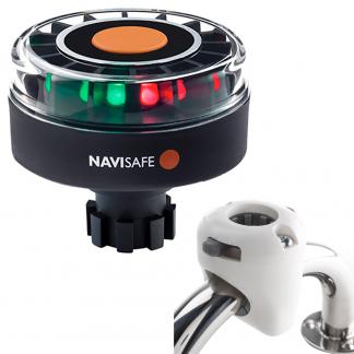 Navisafe Navilight Tricolor 2NM w/Navibolt Base & Rail Mount - White