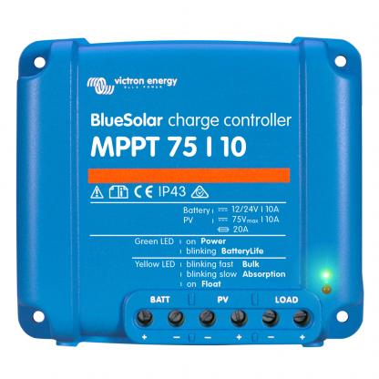 Victron BlueSolar MPPT Charge Controller - 75V - 10AMP - UL Approved