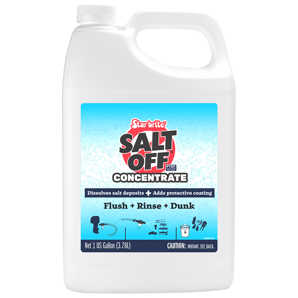 Star brite Salt Off - Concentrate- Salt Remover Wash & Engine Flush - 1 Gallon Star brite Salt Off - Concentrate- Salt Remover Wash & Engine Flush - 1 Gallon