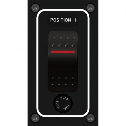 Paneltronics Waterproof Panel - DC 1-Position Illuminated Rocker Switch & Fuse