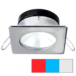 i2Systems Apeiron A1120 Spring Mount Light - Square/Round - Red, Cool White & Blue - Brushed Nickel
