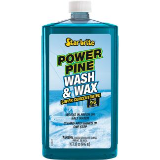 Star brite Power Pine Boat Wash & Wax - Concentrated Marine Grade Formula - 32 oz