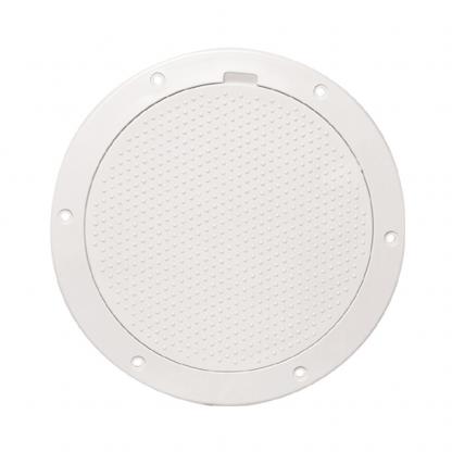 Beckson 6" Non-Skid Pry-Out Deck Plate - White