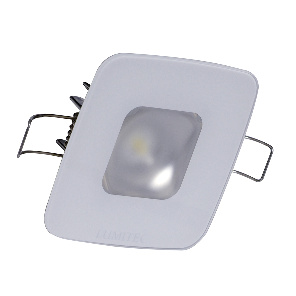 Lumitec Square Mirage Down Light - White Dimming, Red/Blue Non-Dimming - Glass Housing - No Bezel Lumitec Square Mirage Down Light - White Dimming, Red/Blue Non-Dimming - Glass Housing - No Bezel