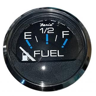 Faria Chesapeake Black 2" Fuel Level Gauge (E-1/2-F)