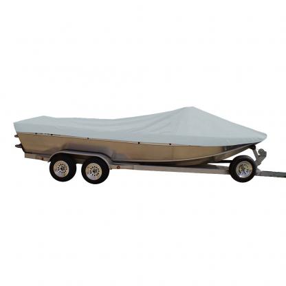 Sun-DURA® Styled-to-Fit Boat Cover f/19.5' Sterndrive Aluminum Boats w/High Forward Mounted Windshield - Grey
