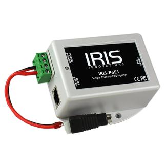 Iris Single Channel PoE Injector - 8-36VDC Input Voltage & 48VDC Output