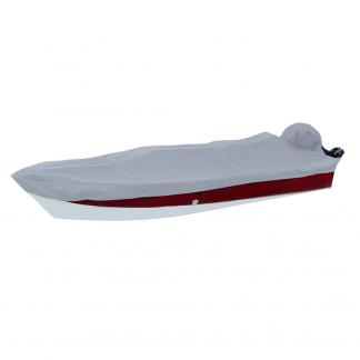 Carver Poly-Flex II Narrow Series Styled-to-Fit Boat Cover f/18.5' V-Hull Side Console Fishing Boats - Grey