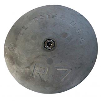 Tecnoseal R7 Rudder Anode - Zinc - 6-1/2" Diameter