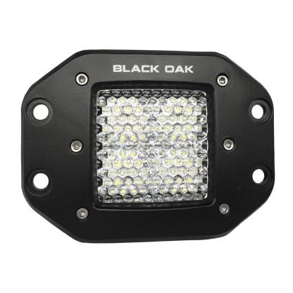Black Oak Pro Series 2" Flush Mounted Flood Light - Black