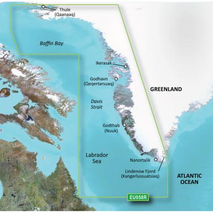 Garmin BlueChart® g3 HD - HEU064R - Greenland - microSD™/SD™