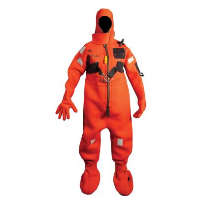 Mustang Neoprene Cold Water Immersion Suit w/Harness - Red - Child