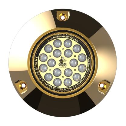 Metro Marine High-Output Submersible Underwater Light w/Intelligent Monochromatic LED's - Green, 45° Beam