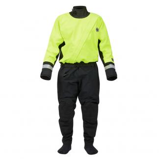 Mustang MSD576 Water Rescue Dry Suit - Fluorescent Yellow Green-Black - XL