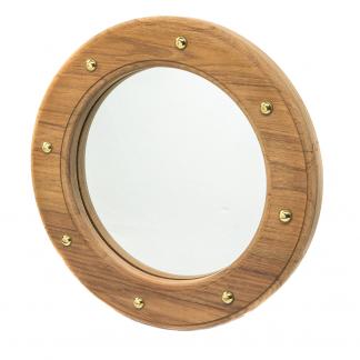 Whitecap Teak Porthole Mirror