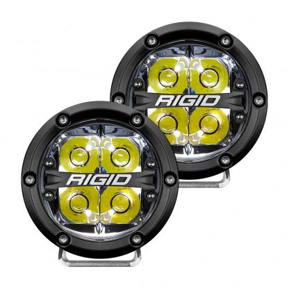 RIGID Industries 360-Series 4" LED Off-Road Spot Beam w/White Backlight - Black Housing