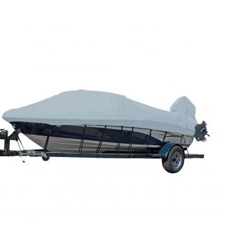 Carver Sun-DURA® Styled-to-Fit Boat Cover f/24.5' V-Hull Runabout Boats w/Windshield & Hand/Bow Rails - Grey