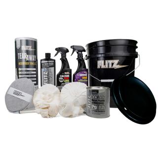 Flitz 5-Gallon Black Bucket Detailers Kit