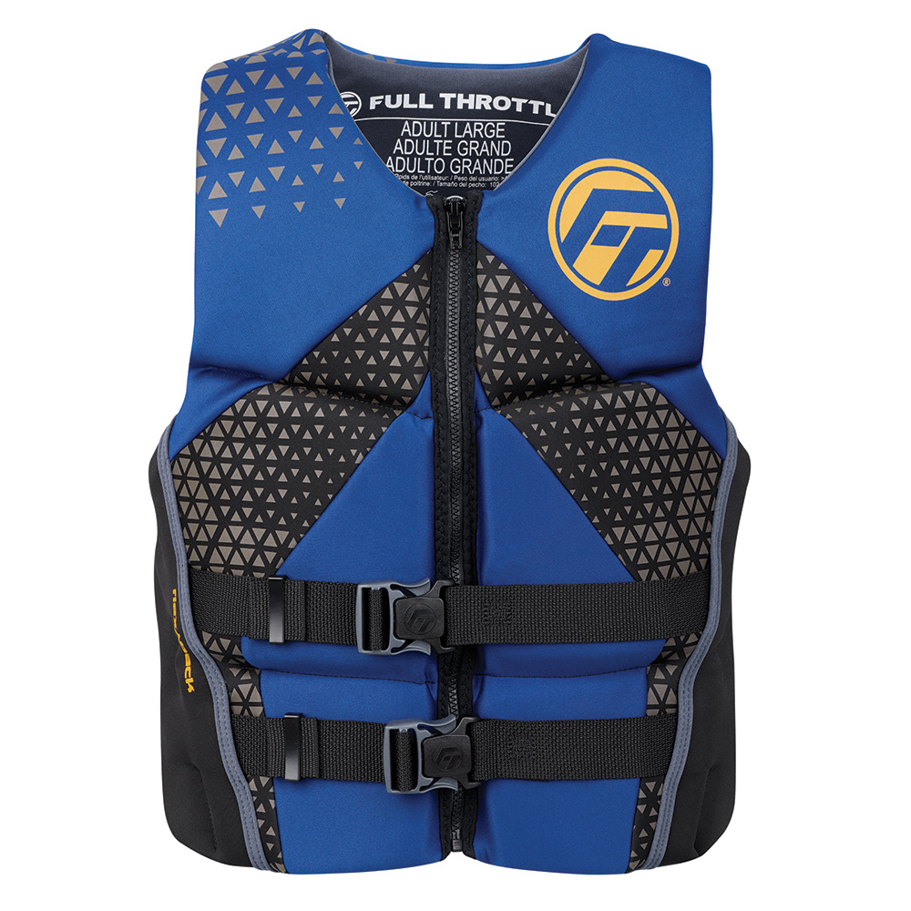 Full Throttle Men's Rapid-Dry Flex-Back Life Jacket - XL - Blue/Black Full Throttle Men's Rapid-Dry Flex-Back Life Jacket - XL - Blue/Black