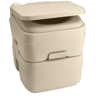 Dometic™ 965 Portable Toilet w/Mounting Brackets- 5 Gallon - Parchment