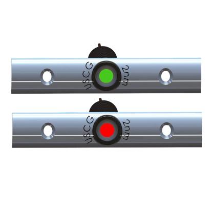 TACO Rub Rail Mounted LED Navigation Light Set - 4" w/Deutsch Plug Port & Starboard