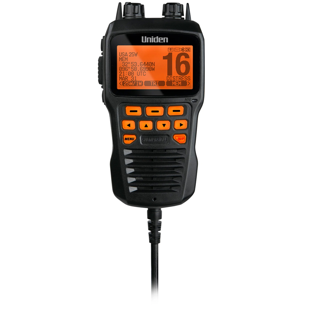 Uniden Remote Mic f/UM725 VHF Radios - Black
