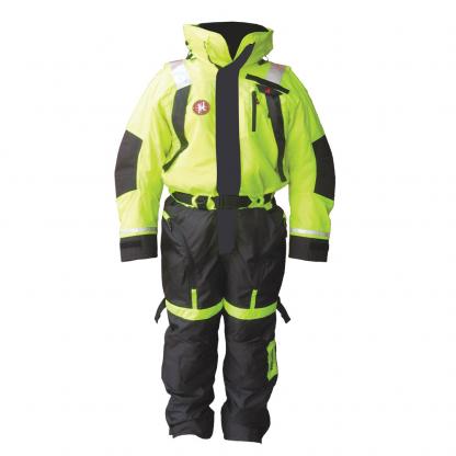 First Watch AS-1100 Flotation Suit - Hi-Vis Yellow - XL