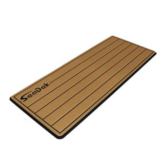 SeaDek 16” x 39" 20mm Dual Density Large Teak Helm Pad w/SeaDek Logo - Brushed Texture - Mocha/Black (406.4mm x 990.6mm x 20mm)