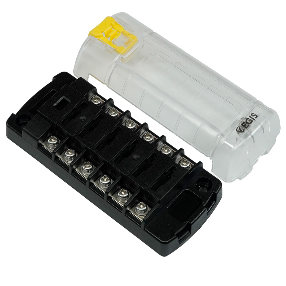 Egis RT Fuse Block w/6 Independent Circuits w/Cover Egis RT Fuse Block w/6 Independent Circuits w/Cover