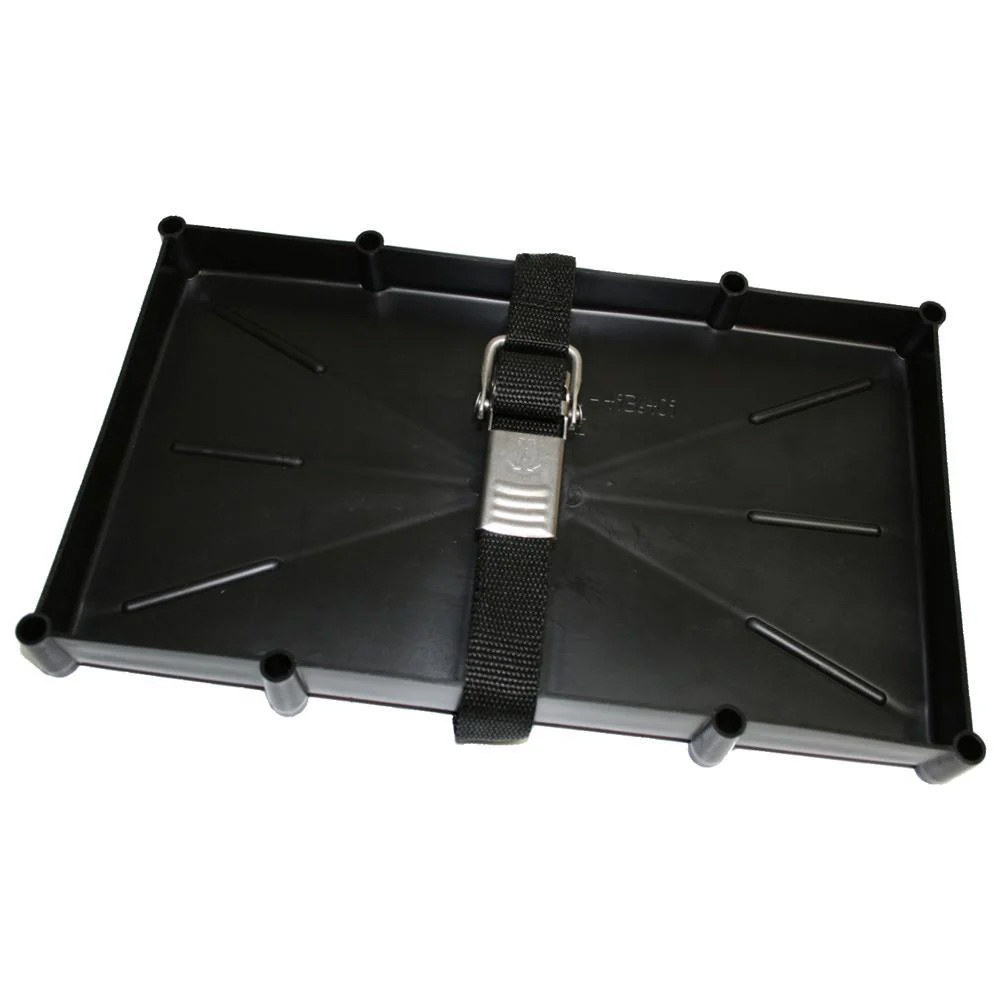 T-H Marine 27 Series Battery Holder Tray w/Stainless Buckled Strap T-H Marine 27 Series Battery Holder Tray w/Stainless Buckled Strap