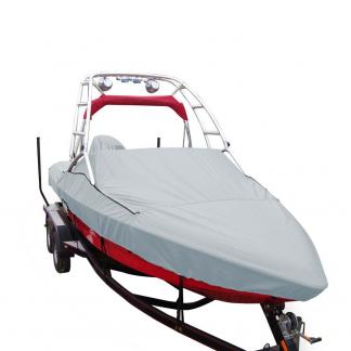 Carver Sun-DURA® Specialty Boat Cover f/22.5' Sterndrive V-Hull Runabouts w/Tower - Grey