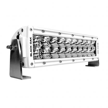 Black Oak Pro Series 3.0 Double Row Combo 10" Light Bar - White