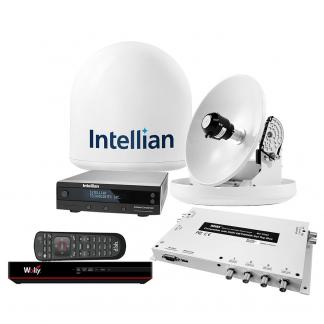 Intellian i2 US System w/DISH/Bell MIM-2 (w/3M RG6 Cable) 15M RG6 Cable & DISH HD Wally Receiver