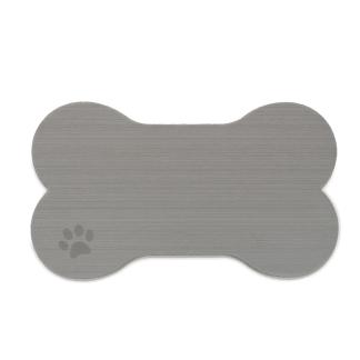 SeaDek Dog Bowl Mat - Storm Grey/Black - Large - 16.5" x 29.5"