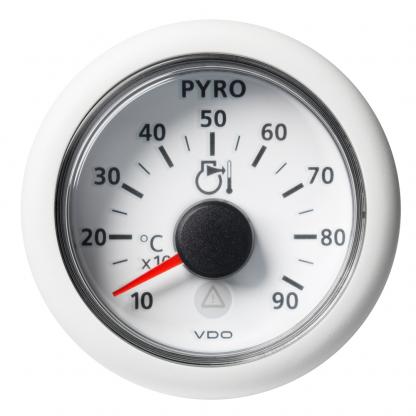 Veratron 52 MM (2-1/16") ViewLine Pyrometer - 100° to 900°C - White Dial & Bezel