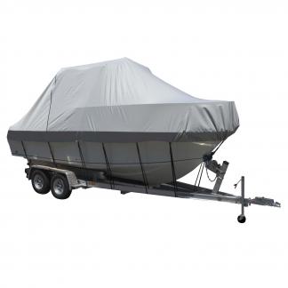 Carver Sun-DURA® Specialty Boat Cover f/21.5' Walk Around Cuddy & Center Console Boats - Grey