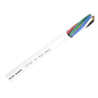 Pacer Round 6 Conductor Cable - By The Foot - 16/6 AWG - Black, Brown, Red, Green, Blue & White