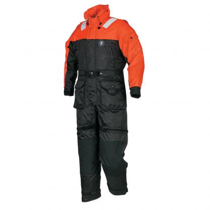 Mustang Deluxe Anti-Exposure Coverall & Work Suit - Orange/Black - XL