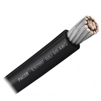 Pacer Black 3/0 AWG Battery Cable - Sold By The Foot