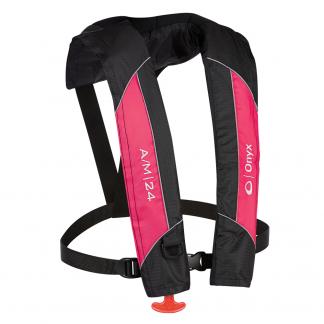 Onyx A/M-24 Automatic/Manual Inflatable PFD Life Jacket - Pink