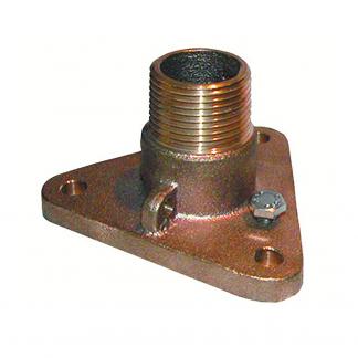 GROCO 1" Bronze NPS to NPT Flange Adapter