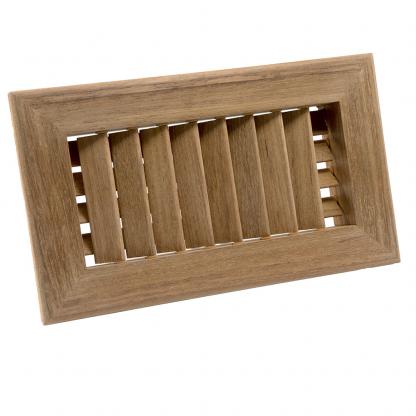 Whitecap Teak Air Conditioning Vent - 9-3/4" x 5-3/4" x 1-1/2"