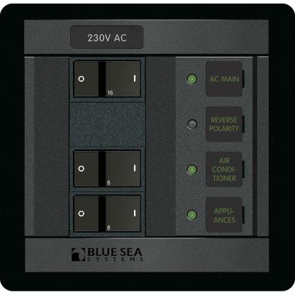 Blue Sea 230 Volt AC Main + 2 Positions