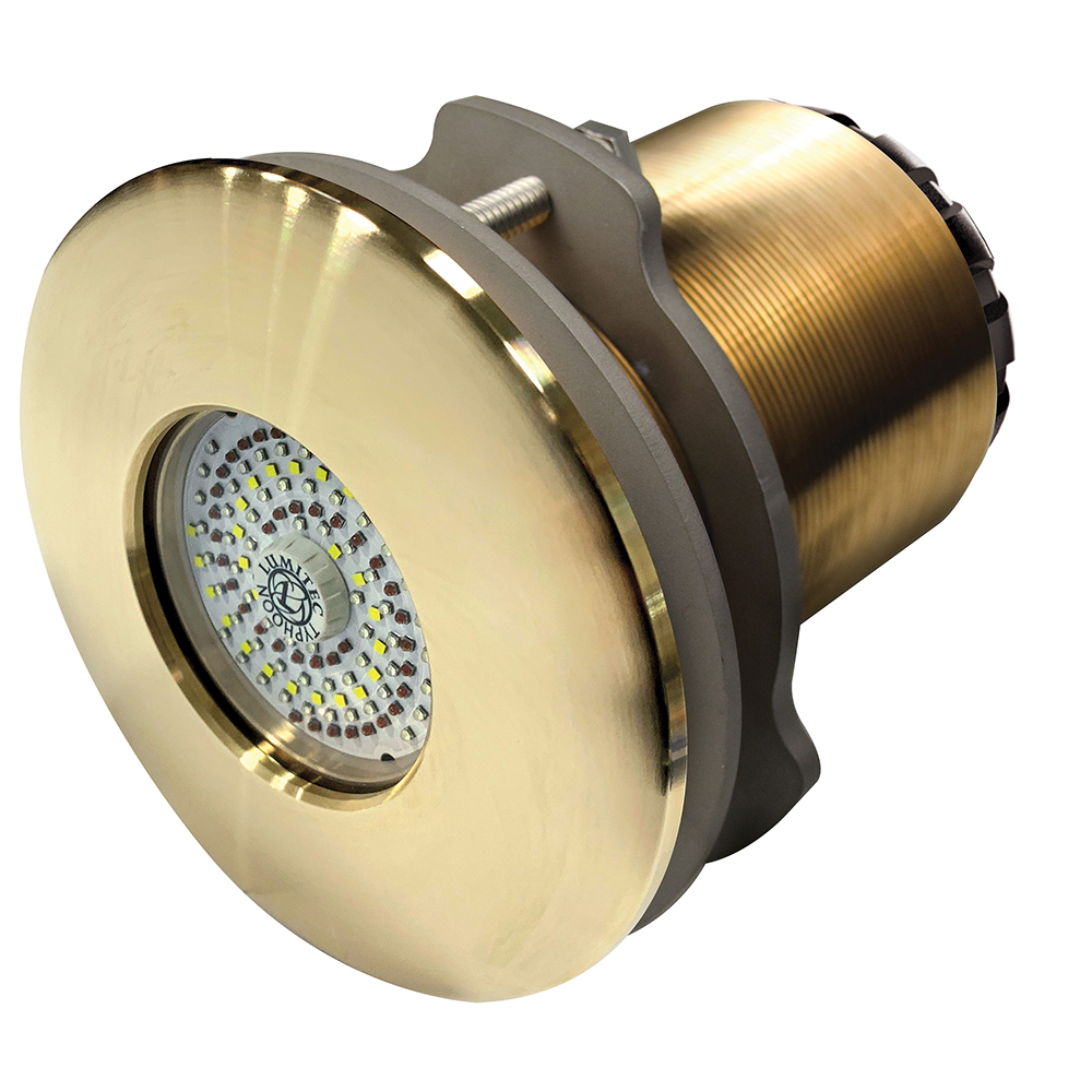 Lumitec SeaBlaze Typhoon Underwater Light - Bronze Thru-Hull LED Light - White/Blue - Flush Mount Lumitec SeaBlaze Typhoon Underwater Light - Bronze Thru-Hull LED Light - White/Blue - Flush Mount