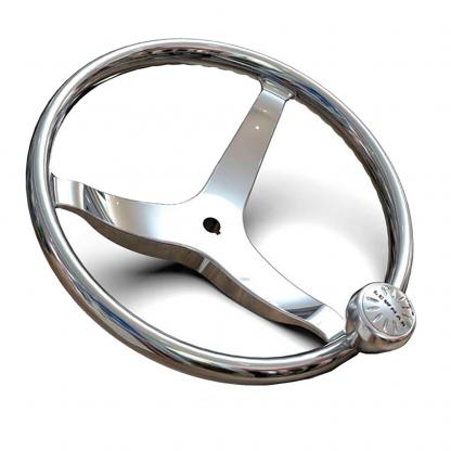 Lewmar 3 Spoke 13.5" Steering Wheel w/Power-Grip Knob