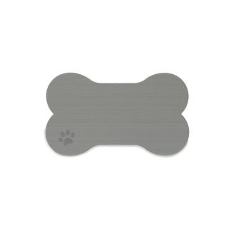SeaDek Dog Bowl Mat - Storm Grey/Black - Small - 12" x 21"
